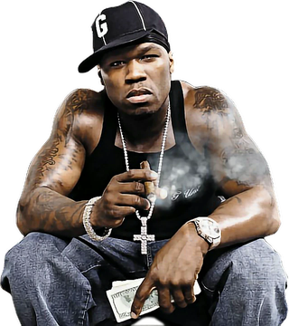 50 Cent Rapper Png Photos (black)