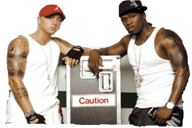 50 Cent Rapper Png Pic (white)