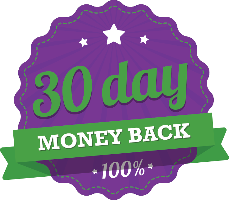 30 Day Guarantee Png Pic (indigo, white, teal, purple, gray)