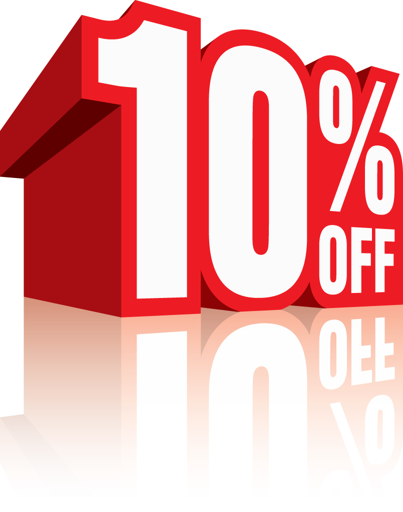 10 Discount Png Pic (black, red, maroon, white)