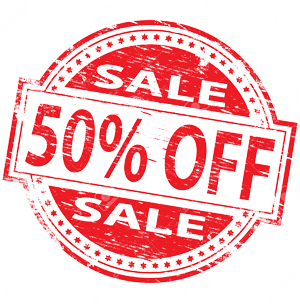 50 Discount Png (black, red, white)