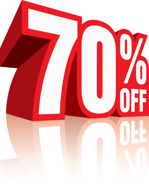 70 Discount Png File (black, red, maroon, white)