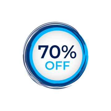 70 Discount Png (greenish blue, gray, white)