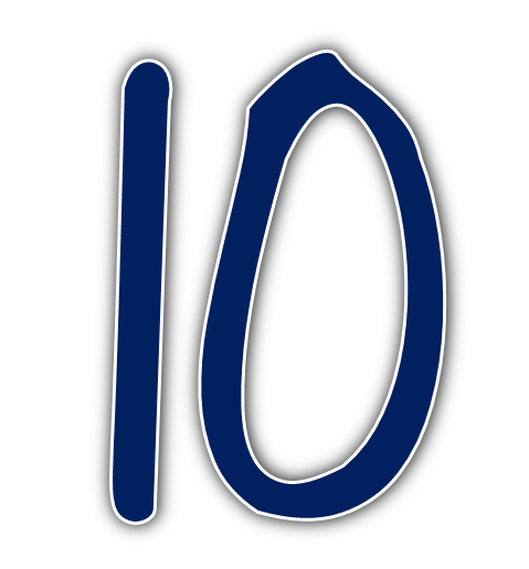 10 Number Png Hd Image (black, navy)