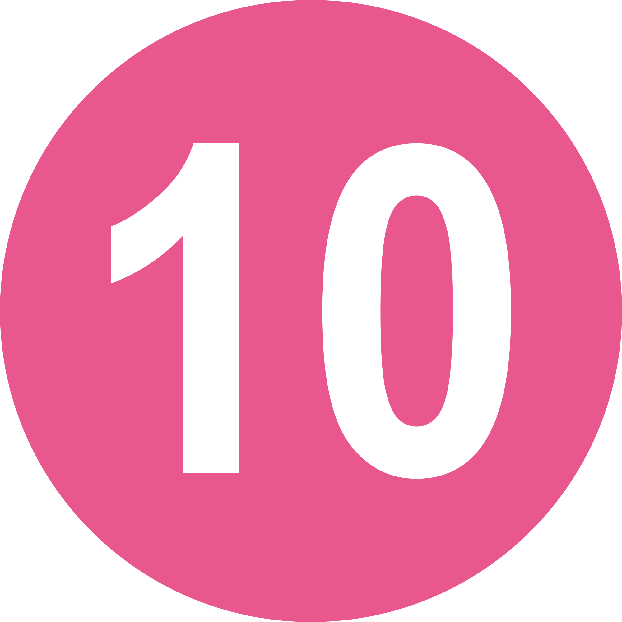 10 Number Png Image (black, salmon, white, plum)