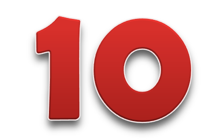 10 Number Png Images (chocolate, black, maroon)