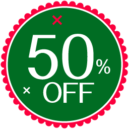 50 Off Png File (white, green, black, red)