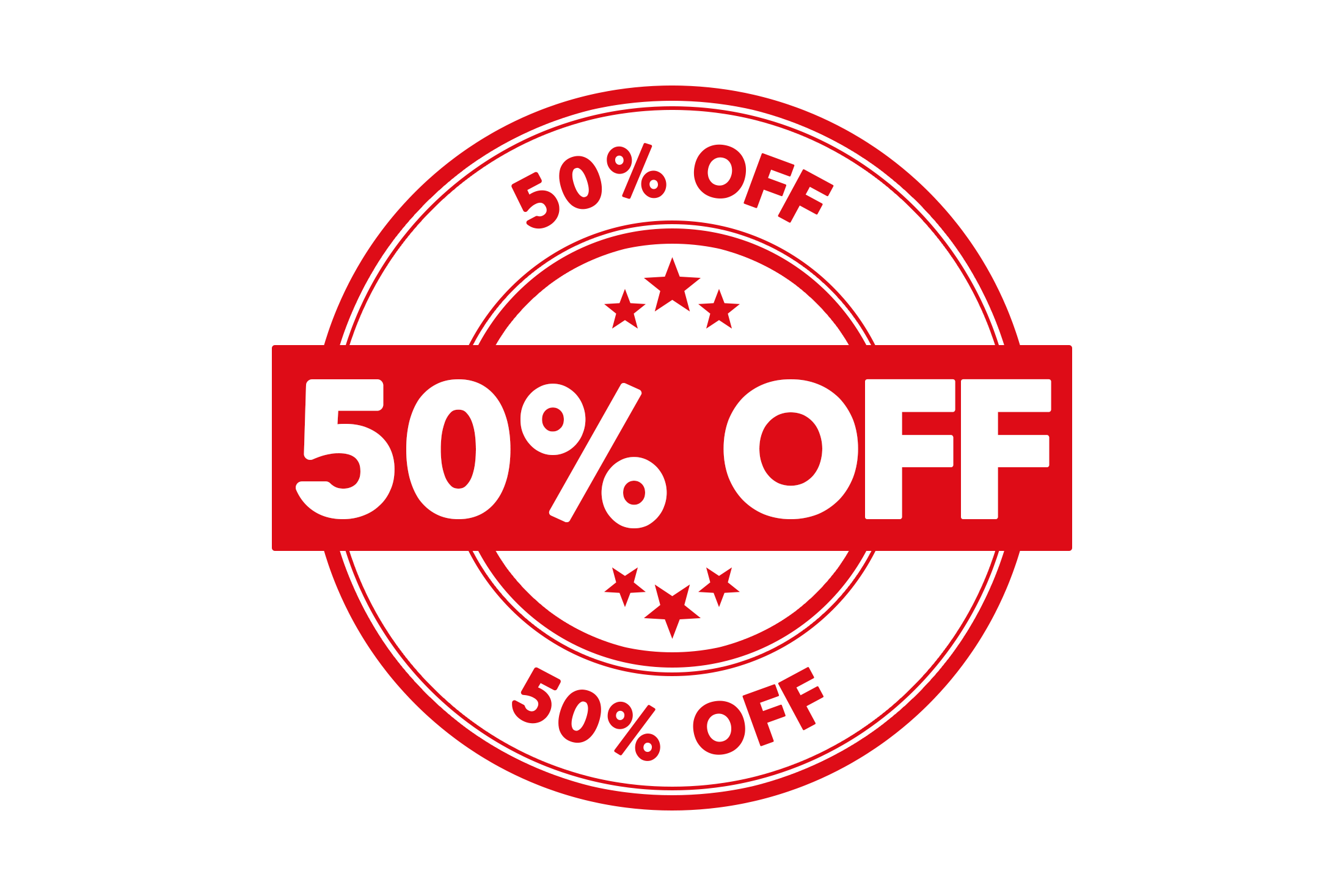 50 Off Png Isolated Image (white, salmon, black, red)