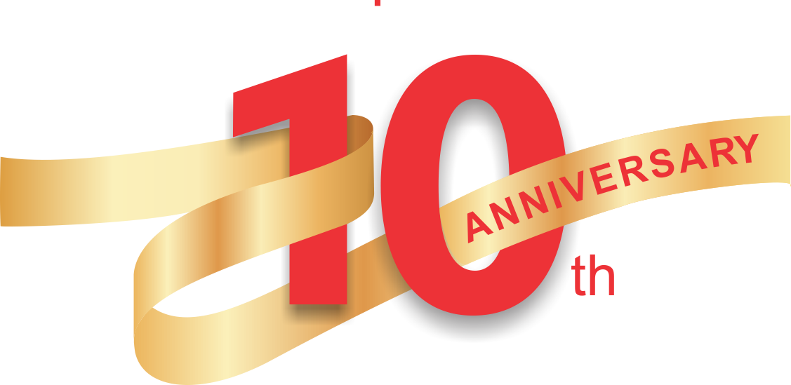 10 Years Anniversary Png Images (chocolate, beige, white)