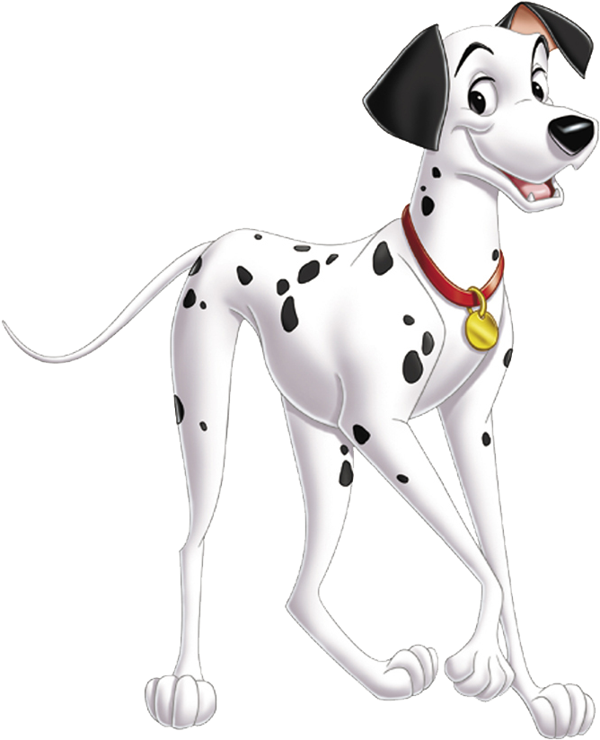 101 Dalmatians Png File (white, black)