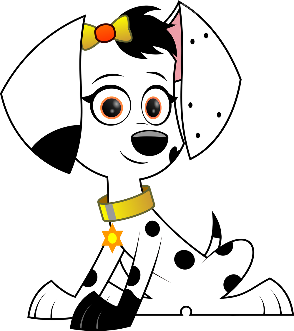 101 Dalmatians Png Free Download (white, black, silver)