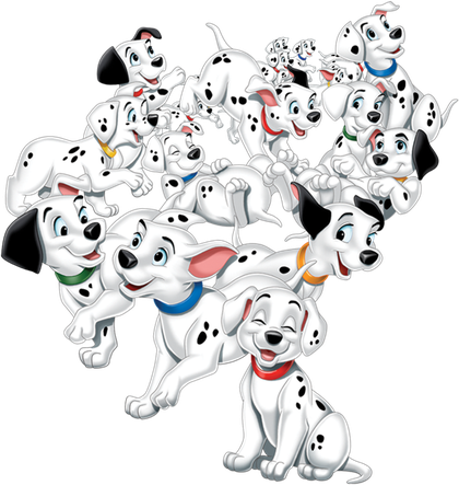 101 Dalmatians Png Hd Isolated (white, black)