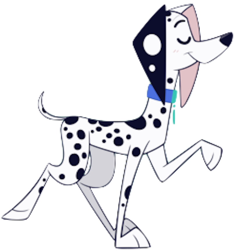 101 Dalmatians Png Isolated Image (white, black, silver)