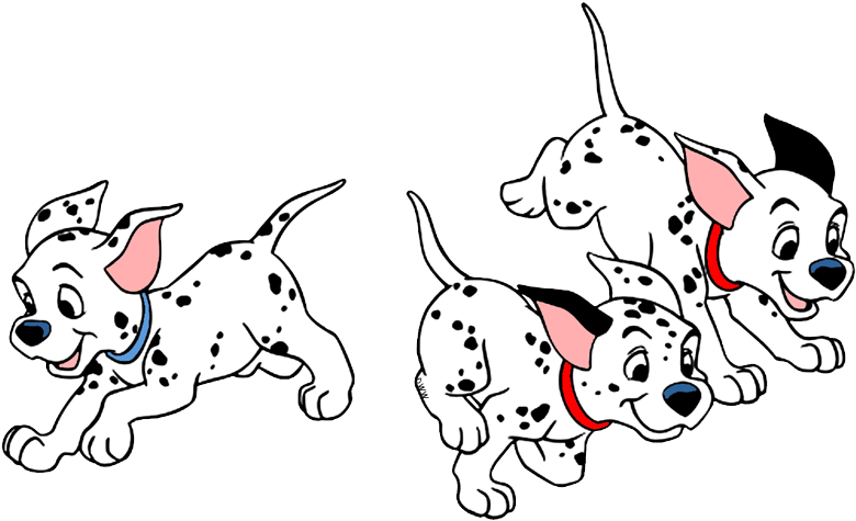 101 Dalmatians Png Photo (white, black)