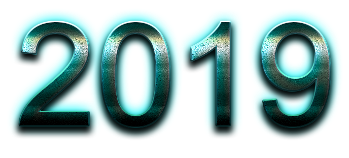 2019 Transparent Png (greenish blue, black)