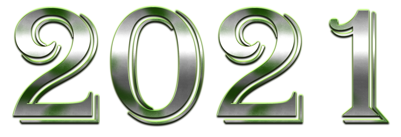 2021 Year Png Clipart (white, olive, green, black)