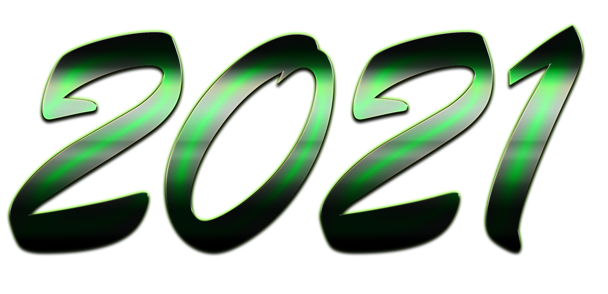 2021 Year Png Image (black)