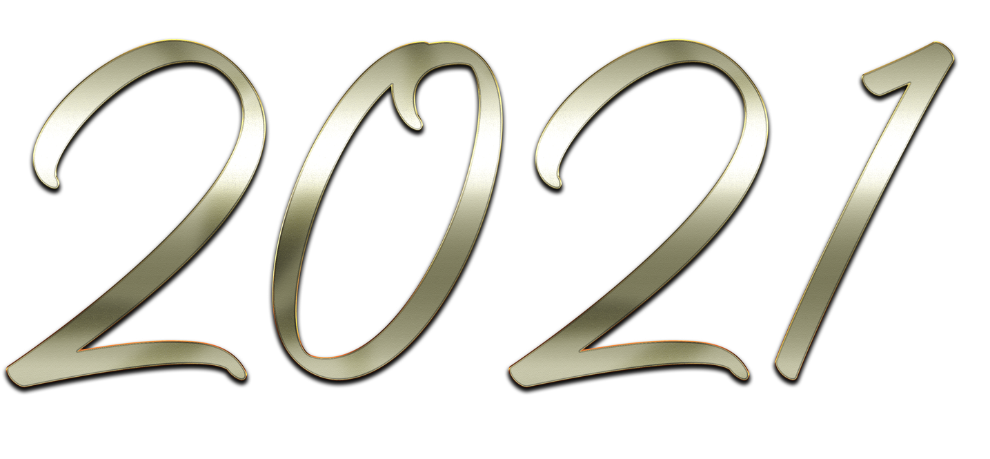 2021 Year Png Transparent Image (white, black)