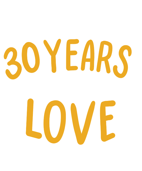 30Th Wedding Anniversary Png Photo (black, orange, white)