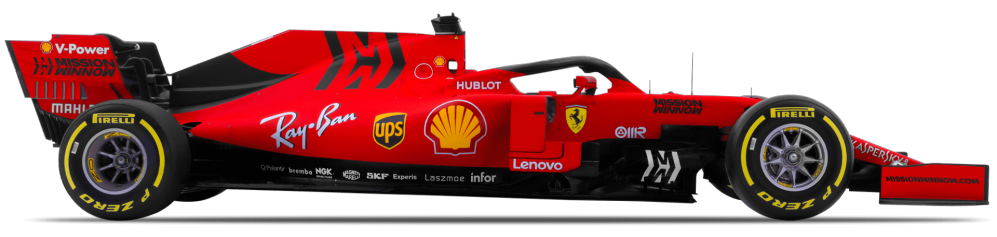 F1 Ferrari Png Clipart (black)