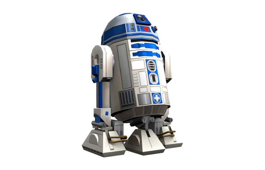 R2 D2 Png File (gray, black, white)