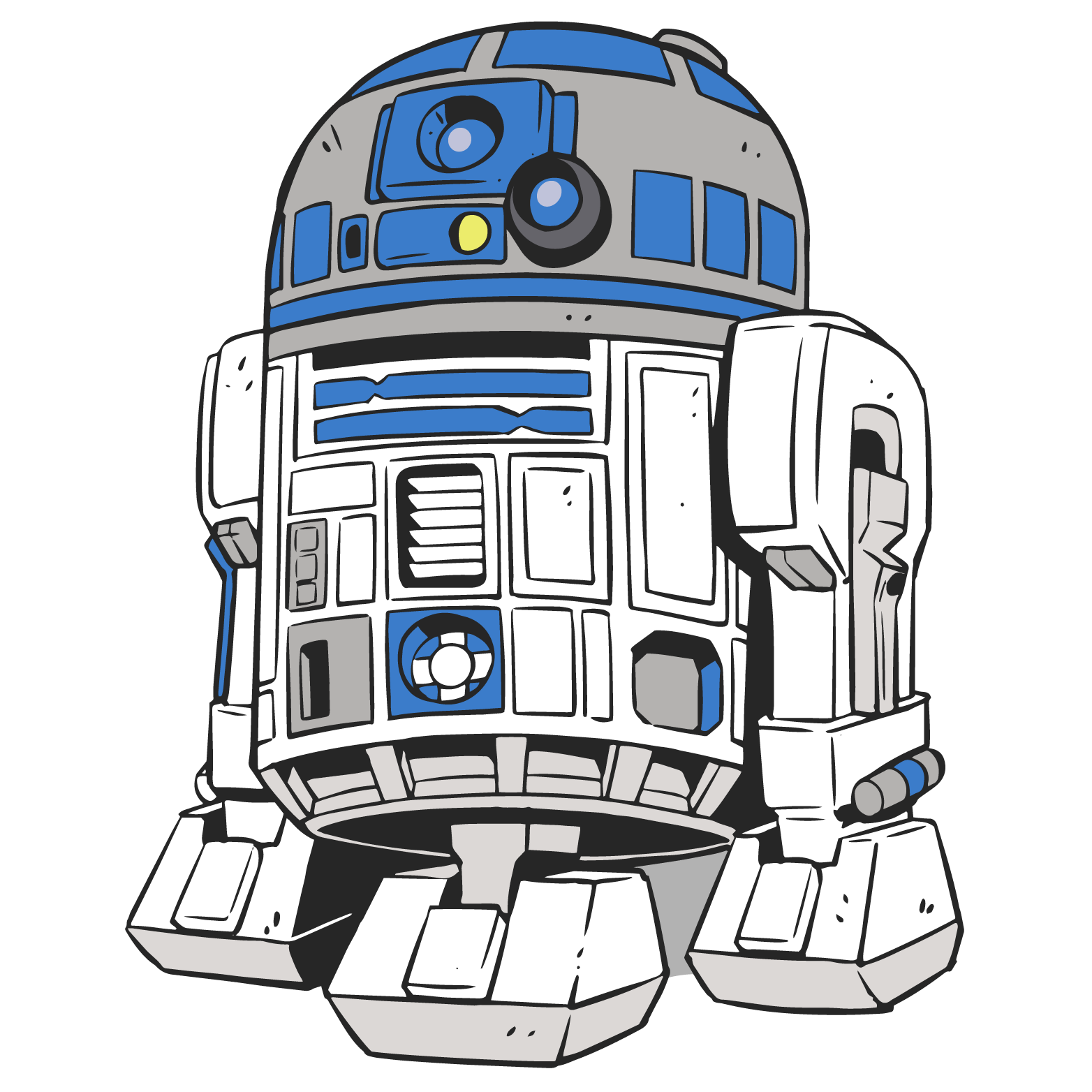 R2 D2 Png Transparent Picture (silver, beige, white)