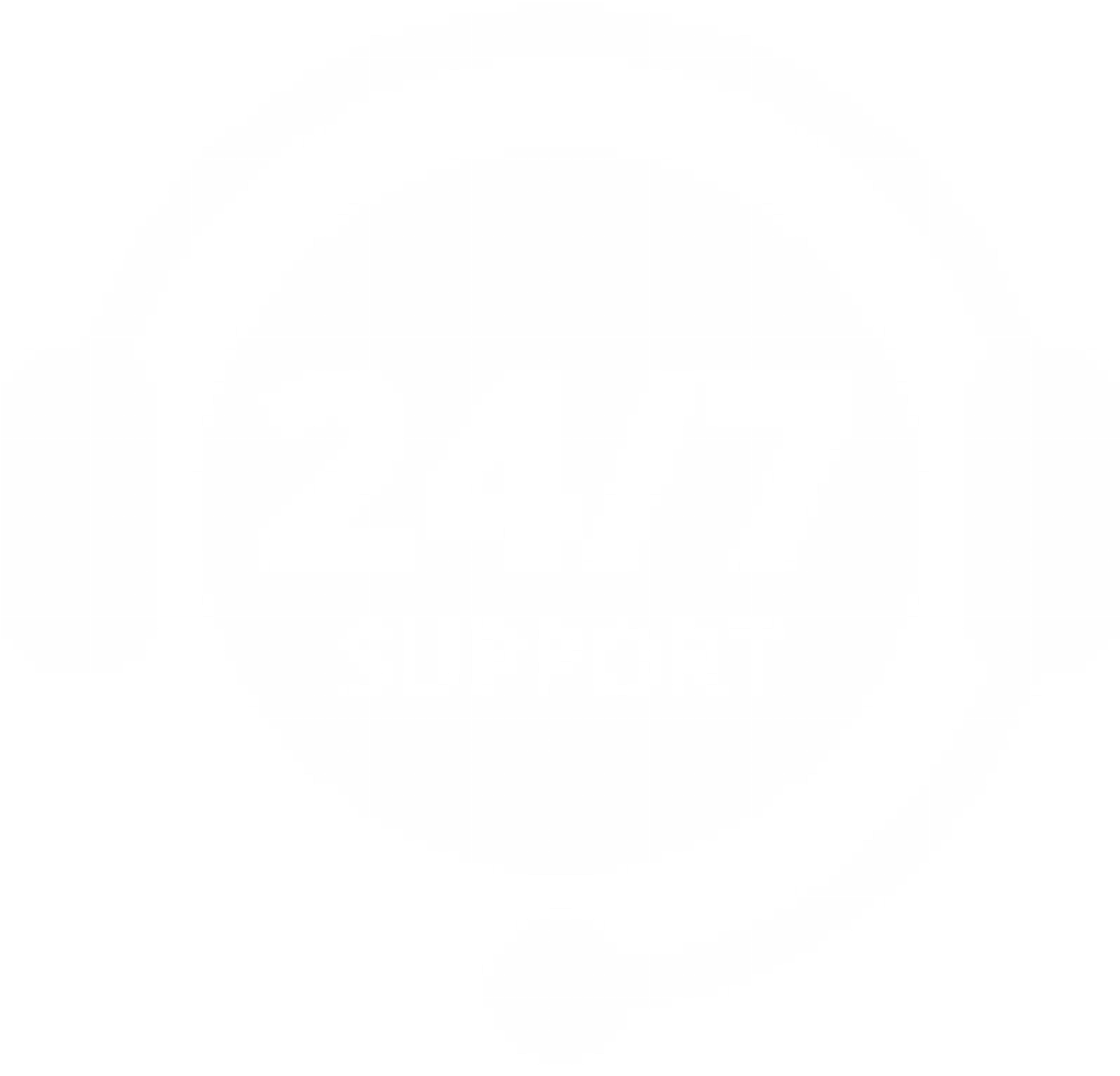 24 7 Service Png Transparent (white, lavender, black)