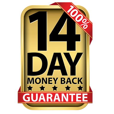 14 Days Money Back Guarantee No Background (black, salmon, olive, pink)