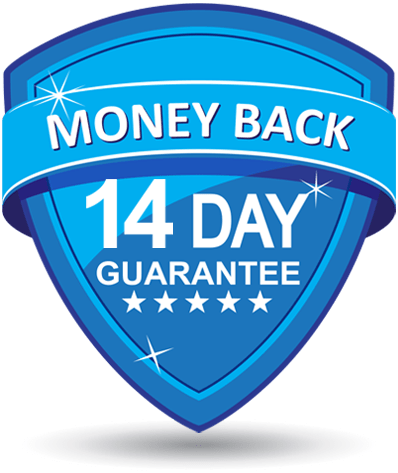 14 Days Money Back Guarantee Png Photo (greenish blue, teal, gray, white)