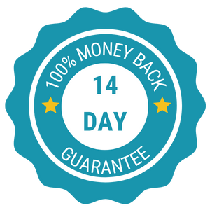 14 Days Money Back Guarantee Png (black, teal, white)