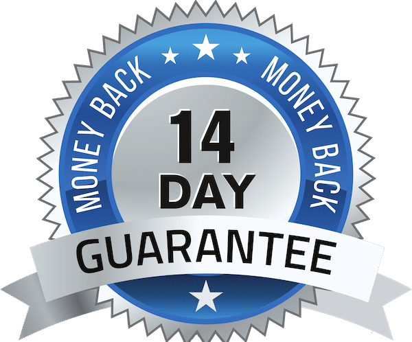 14 Days Money Back Guarantee Transparent (gray, white, silver)