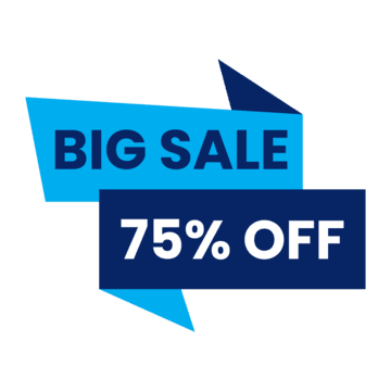 75 Discount Png File (teal, gray, white, navy, greenish blue)