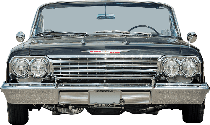 1964 Chevrolet Impala Transparent Png (black, silver)