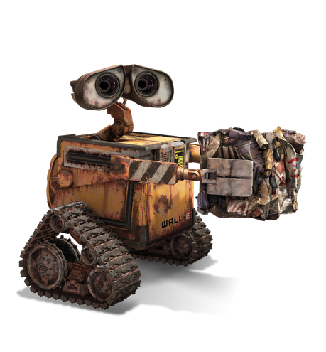 Wall E Png File (black, gray)