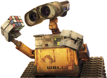 Wall E Png Isolated Image (black)