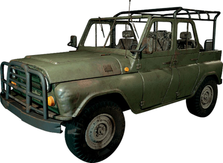 Uaz Transparent Isolated Background (black, green)