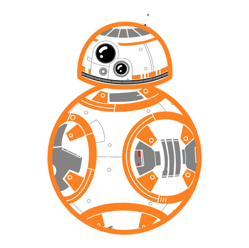 Bb 8 Robot Png File (orange, black, gray, white)