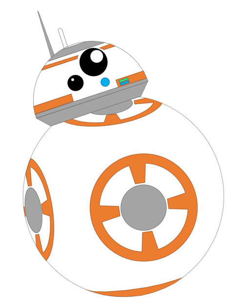 Bb 8 Robot Png Transparent Image (white, black, silver, gray, chocolate)