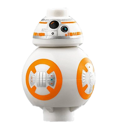 Bb 8 Robot Transparent Background (black, gray, beige, white)