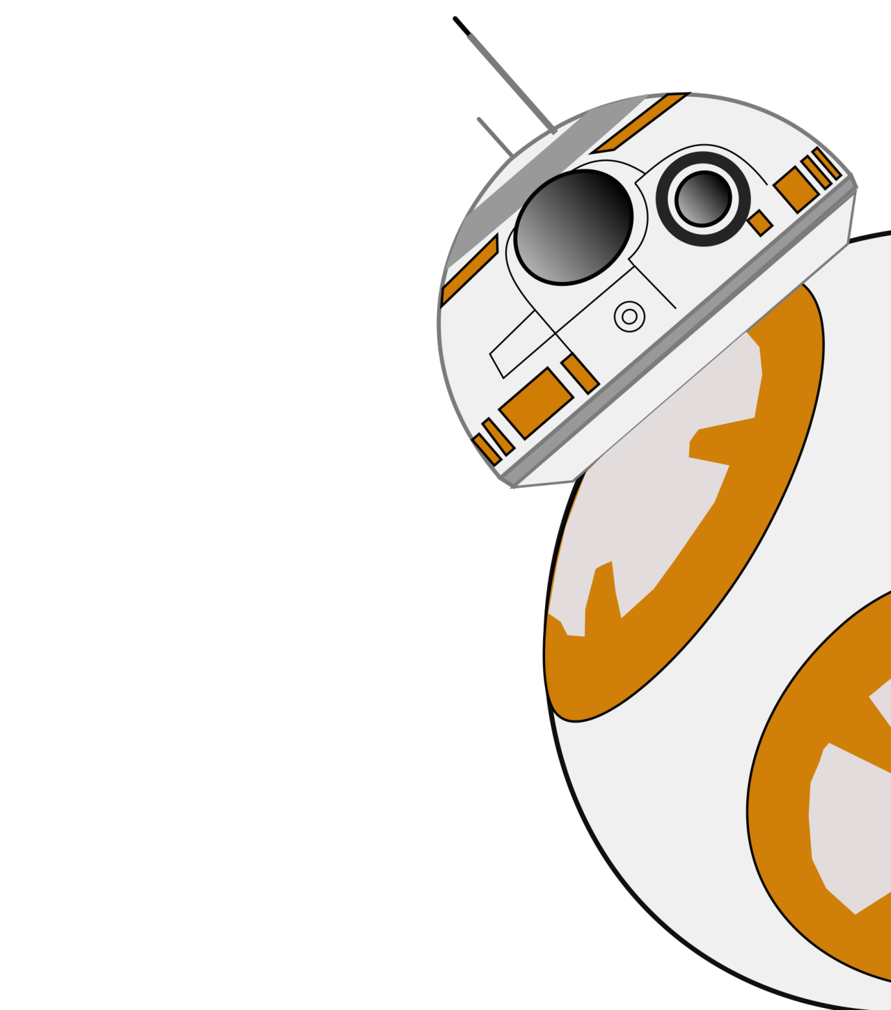 Bb8 Png Pic (white, black, beige, lavender, chocolate)