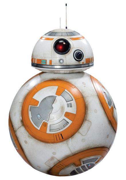 Bb8 Robot Png Image (lavender, black, silver)