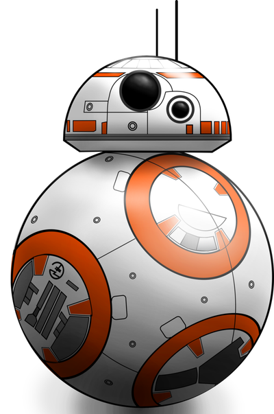 Bb8 Robot Png Transparent Image (indigo, white, black, silver, lavender)