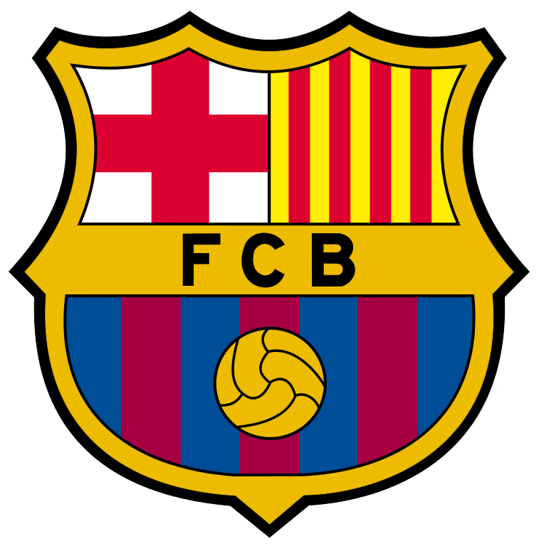 Fc Barcelona Logo Png Clipart (orange, teal, red, purple, gray)