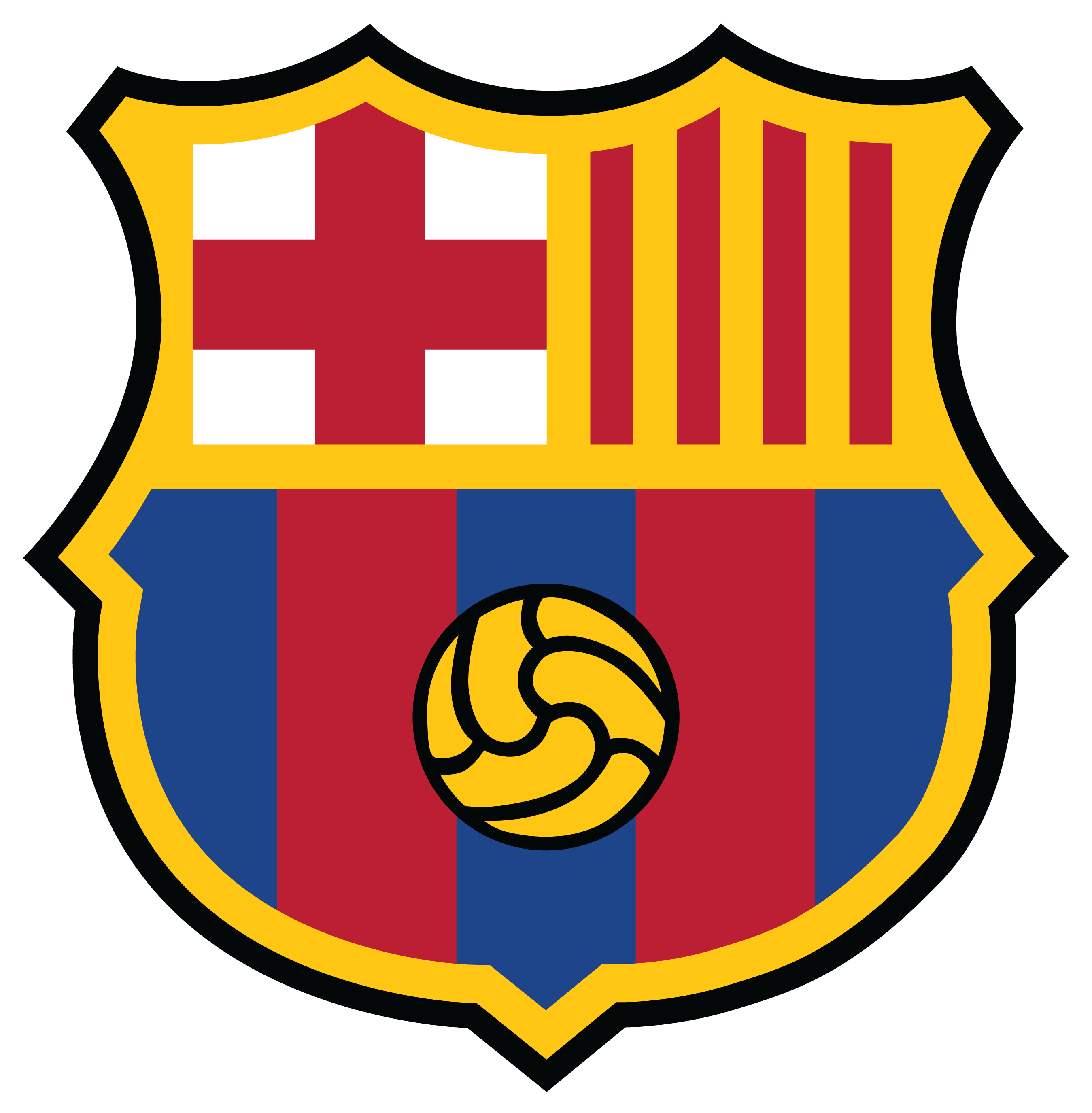 Fc Barcelona Logo Png Free Download (teal, chocolate, white, black, gold)