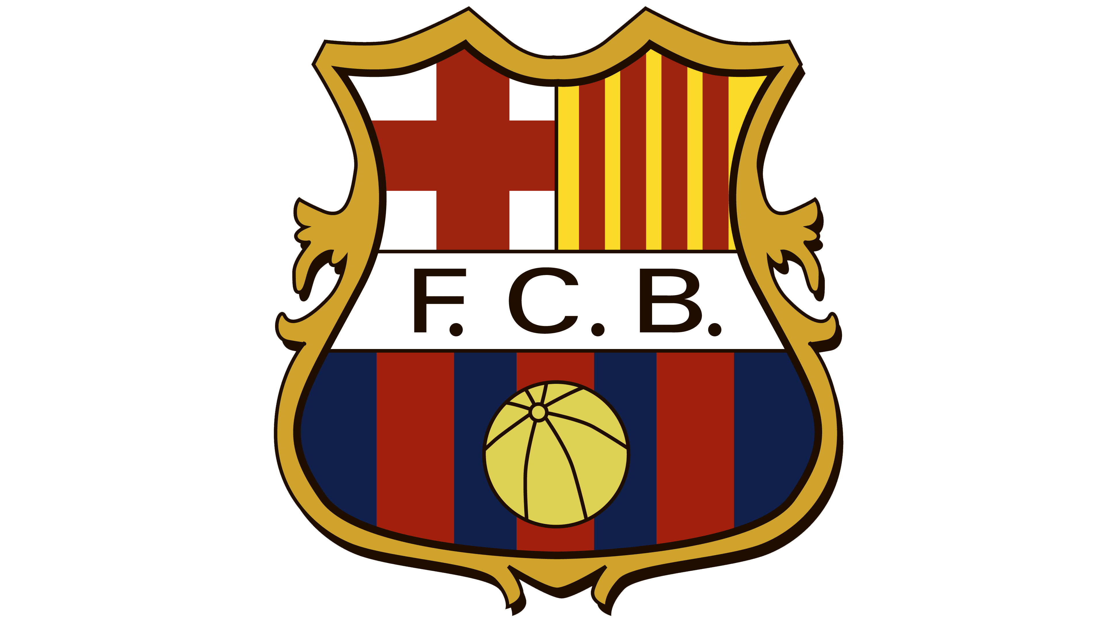 Fc Barcelona Logo Transparent Background (maroon, gray, navy, white)