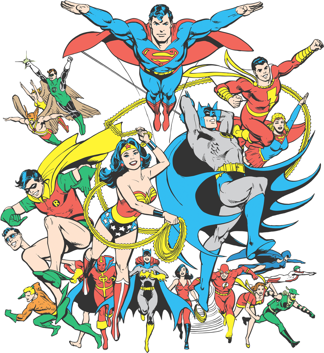 Dc Comics Transparent (greenish blue, black, chocolate, yellow)