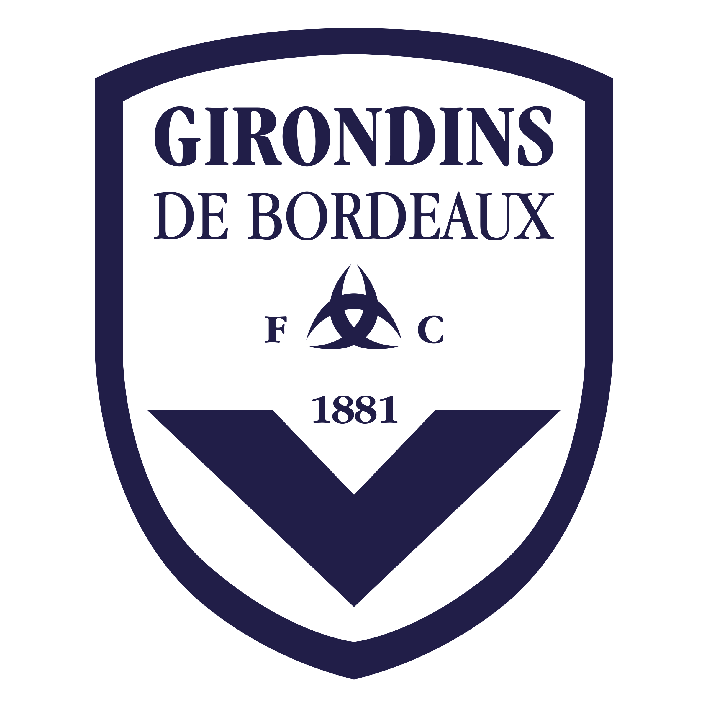 Fc Girondins De Bordeaux Png Hd (navy, white, gray, black, silver)