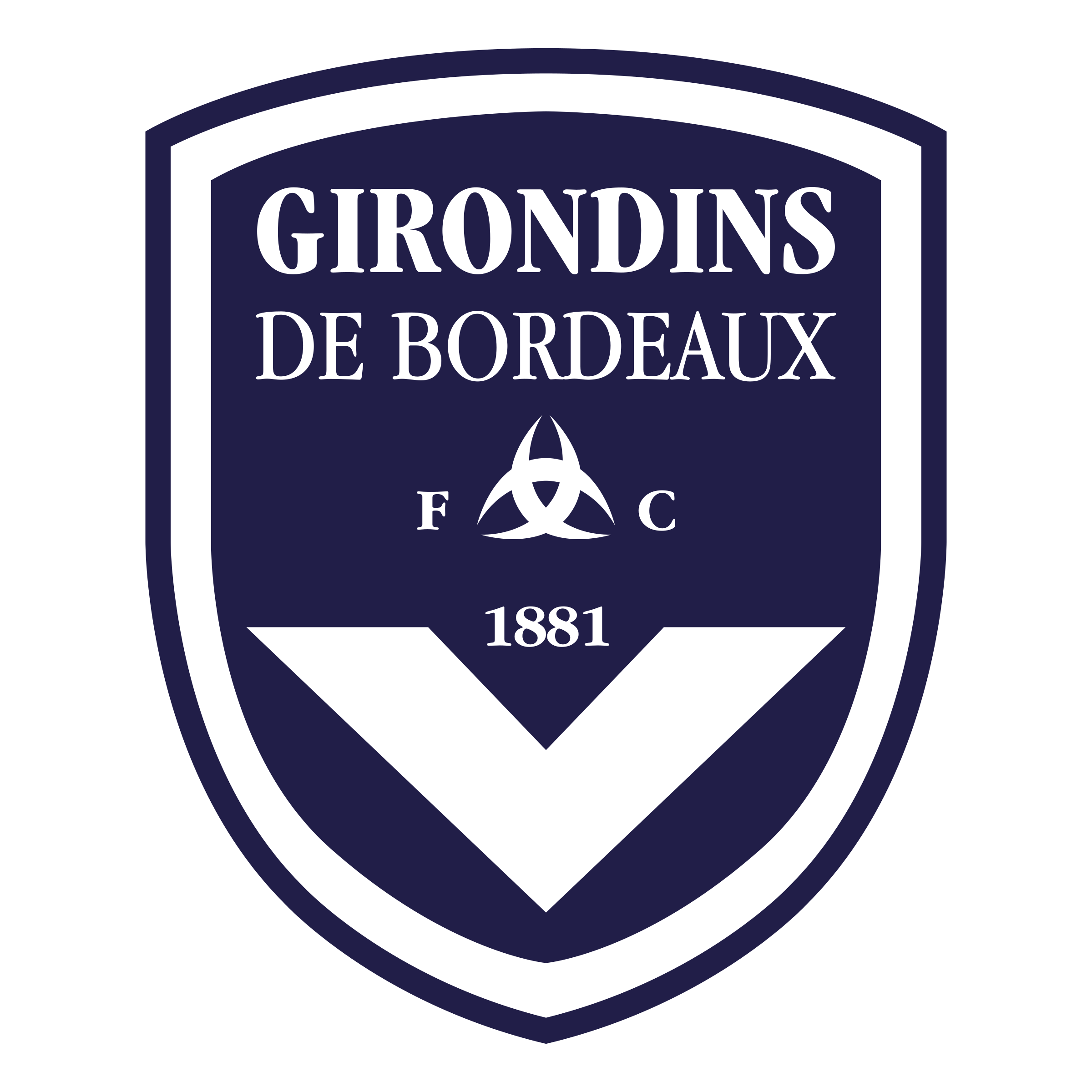 Fc Girondins De Bordeaux Png (black, white, gray, navy)