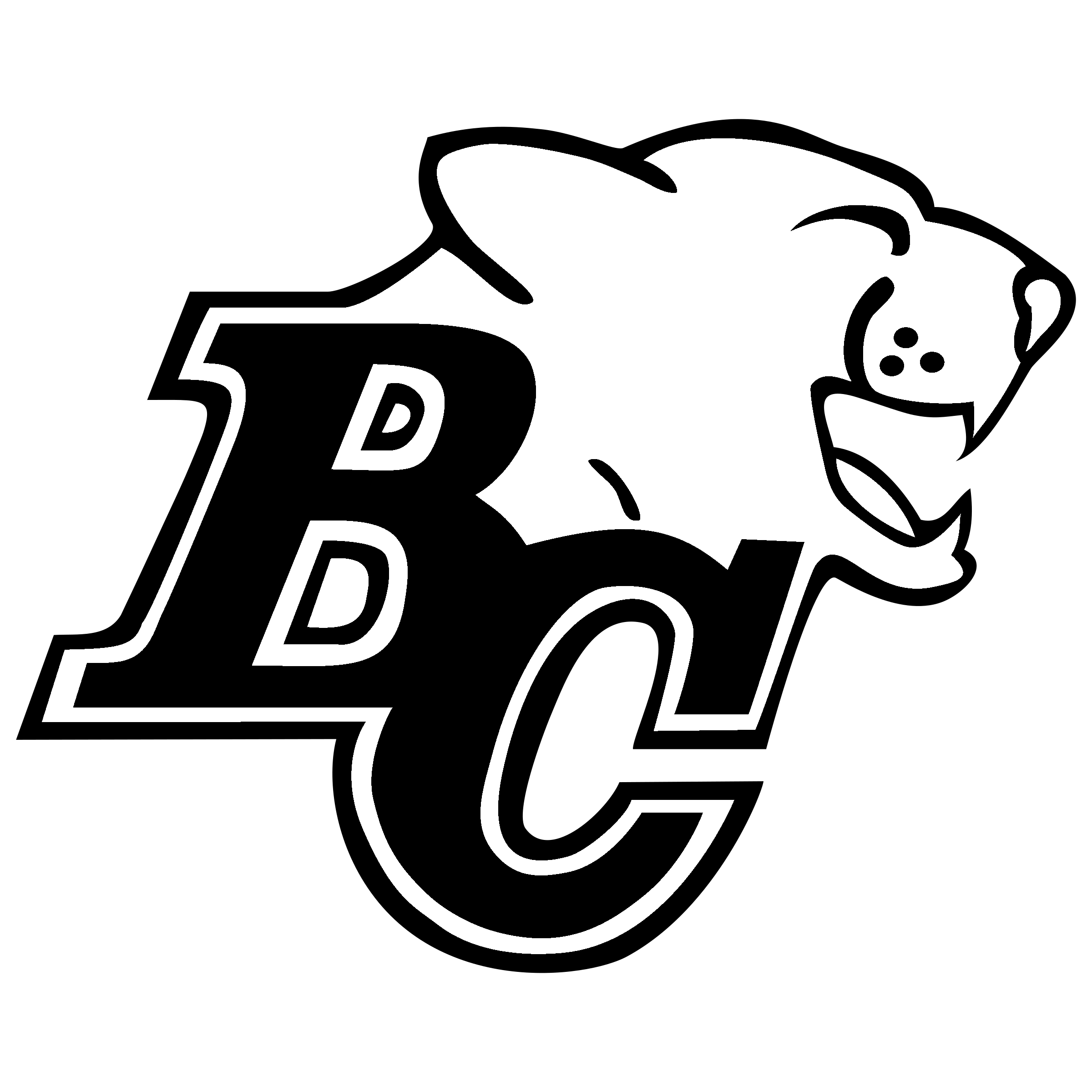 Bc Lions Png File (white, lavender, black, indigo)