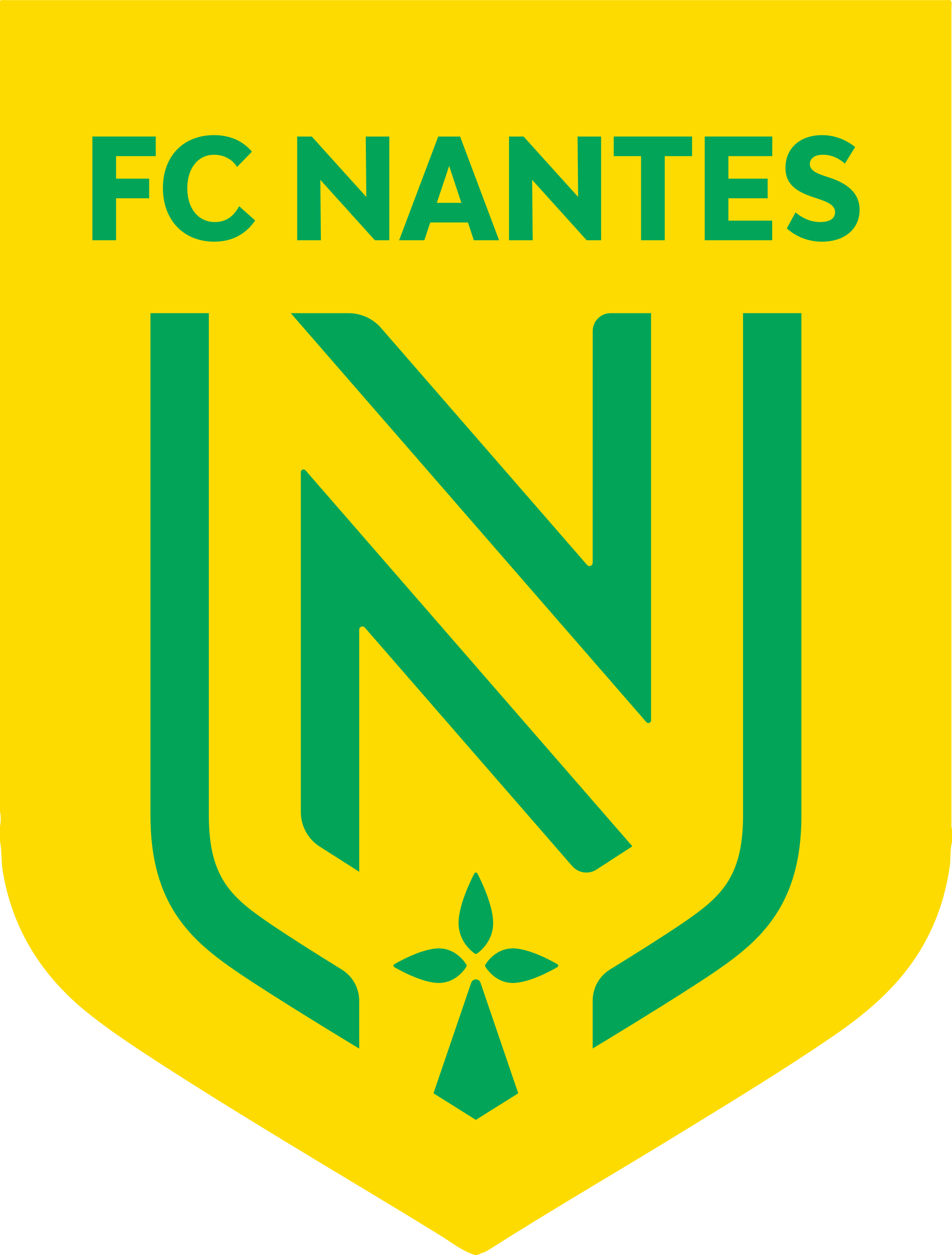 Fc Nantes Png File (teal, black, gold)